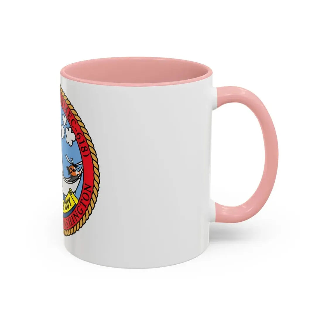USCGC Active WMEC 618 Little Tough Guy (U.S. Coast Guard) Accent Coffee Mug - Go Mug Yourself