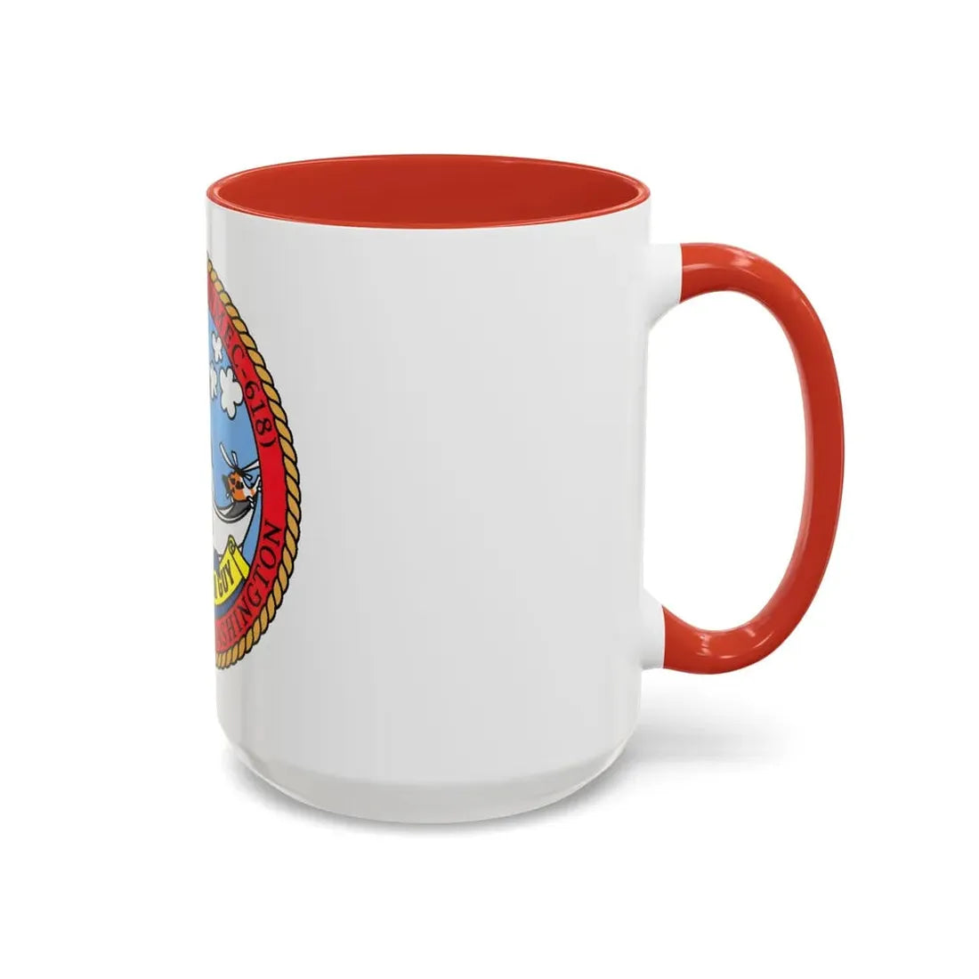 USCGC Active WMEC 618 Little Tough Guy (U.S. Coast Guard) Accent Coffee Mug - Go Mug Yourself