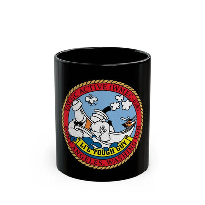 USCGC Active WMEC 618 Little Tough Guy (U.S. Coast Guard) Black Coffee Mug 11oz - Go Mug Yourself