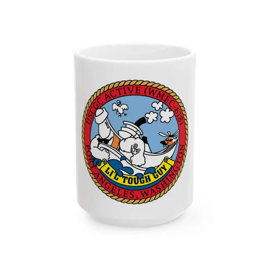 USCGC Active WMEC 618 Little Tough Guy (U.S. Coast Guard) White Coffee Mug 15oz - Go Mug Yourself