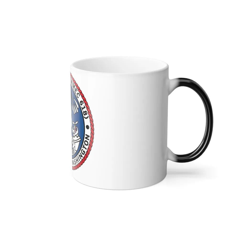 USCGC Active WMEC 618 Port Angeles WA (U.S. Coast Guard) Color Changing Mug 11oz-Go Mug Yourself