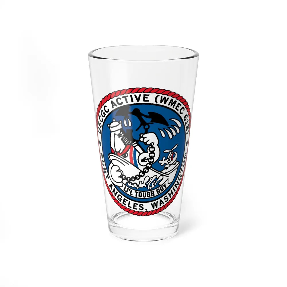 USCGC Active WMEC 618 Port Angeles WA (U.S. Coast Guard) Pint Glass 16oz-16oz-Go Mug Yourself