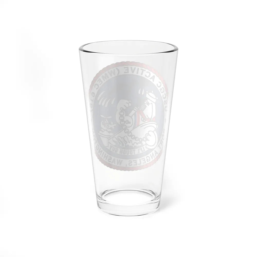 USCGC Active WMEC 618 Port Angeles WA (U.S. Coast Guard) Pint Glass 16oz-Go Mug Yourself