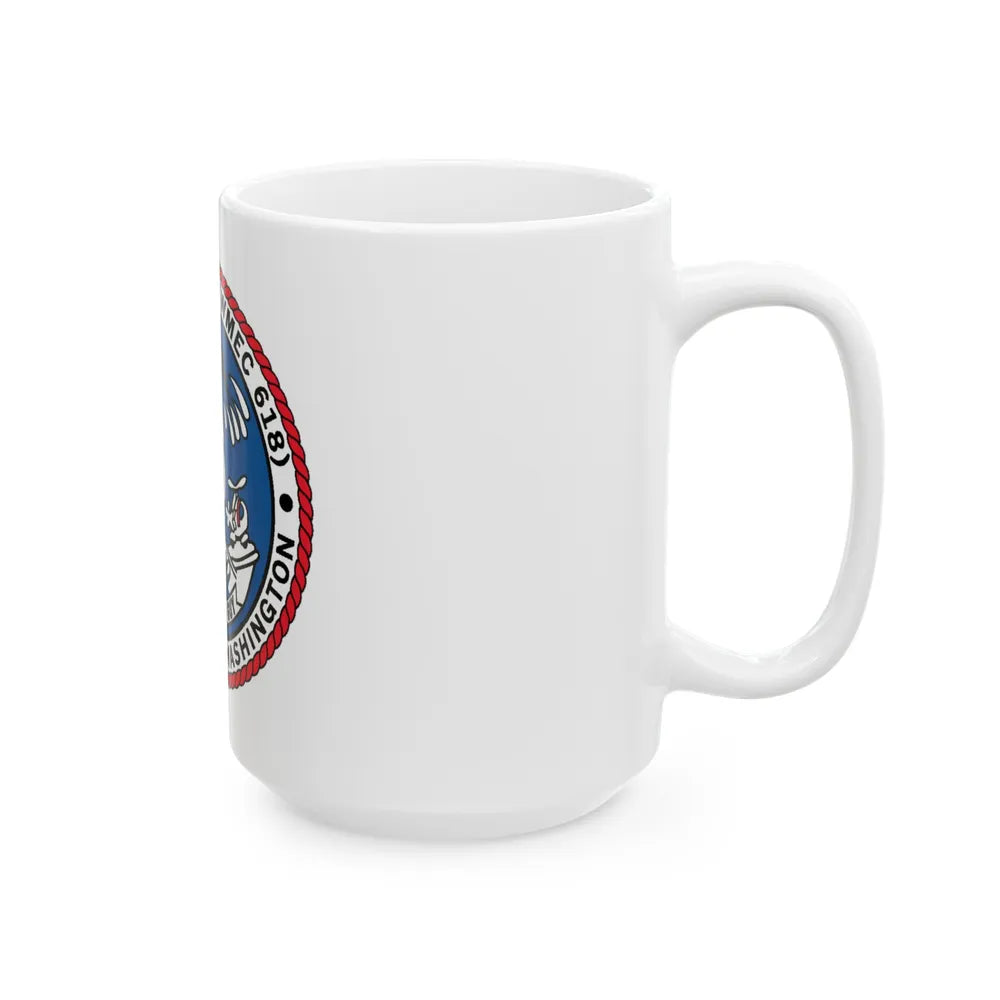 USCGC Active WMEC 618 Port Angeles WA (U.S. Coast Guard) White Coffee Mug-Go Mug Yourself