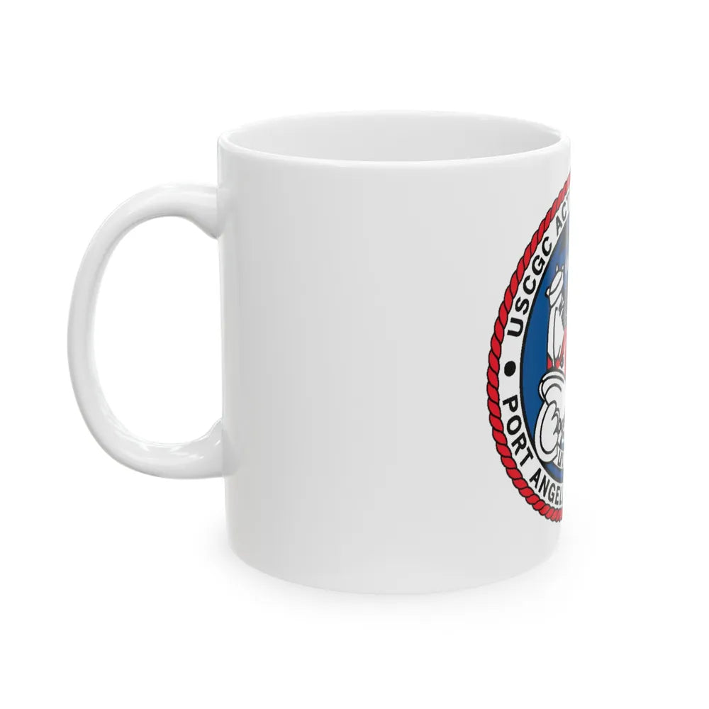 USCGC Active WMEC 618 Port Angeles WA (U.S. Coast Guard) White Coffee Mug-Go Mug Yourself