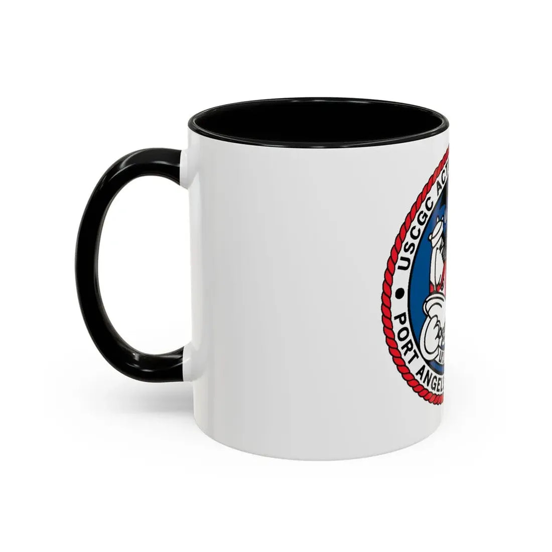USCGC Active WMEC 618 Port Angeles WA (U.S. Coast Guard) Accent Coffee Mug - Go Mug Yourself