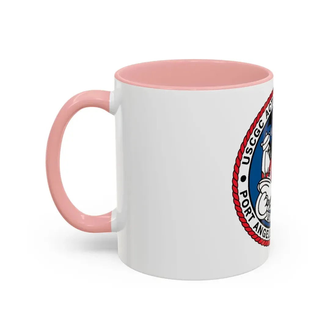 USCGC Active WMEC 618 Port Angeles WA (U.S. Coast Guard) Accent Coffee Mug - Go Mug Yourself