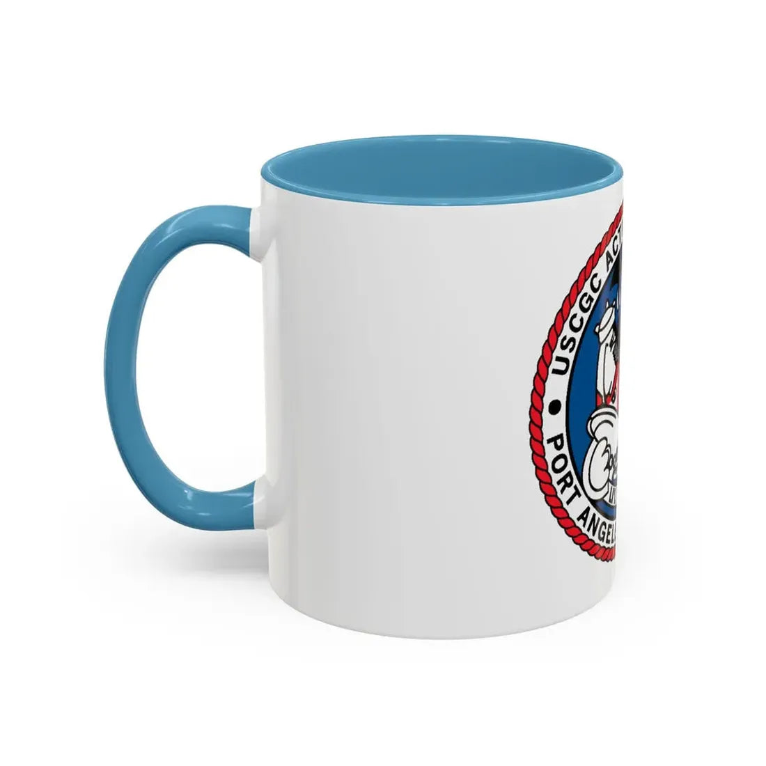 USCGC Active WMEC 618 Port Angeles WA (U.S. Coast Guard) Accent Coffee Mug - Go Mug Yourself