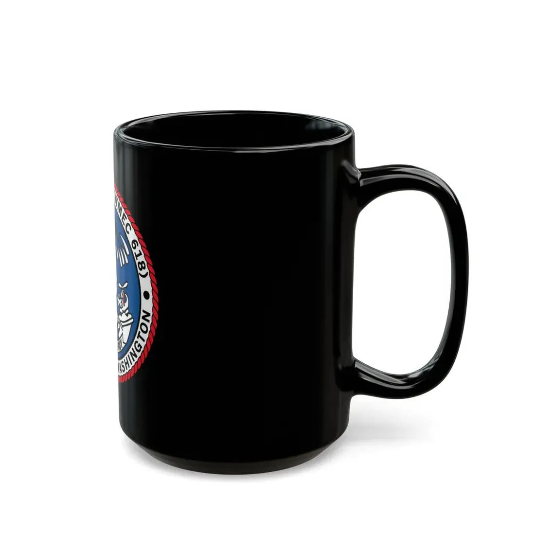 USCGC Active WMEC 618 Port Angeles WA (U.S. Coast Guard) Black Coffee Mug - Go Mug Yourself
