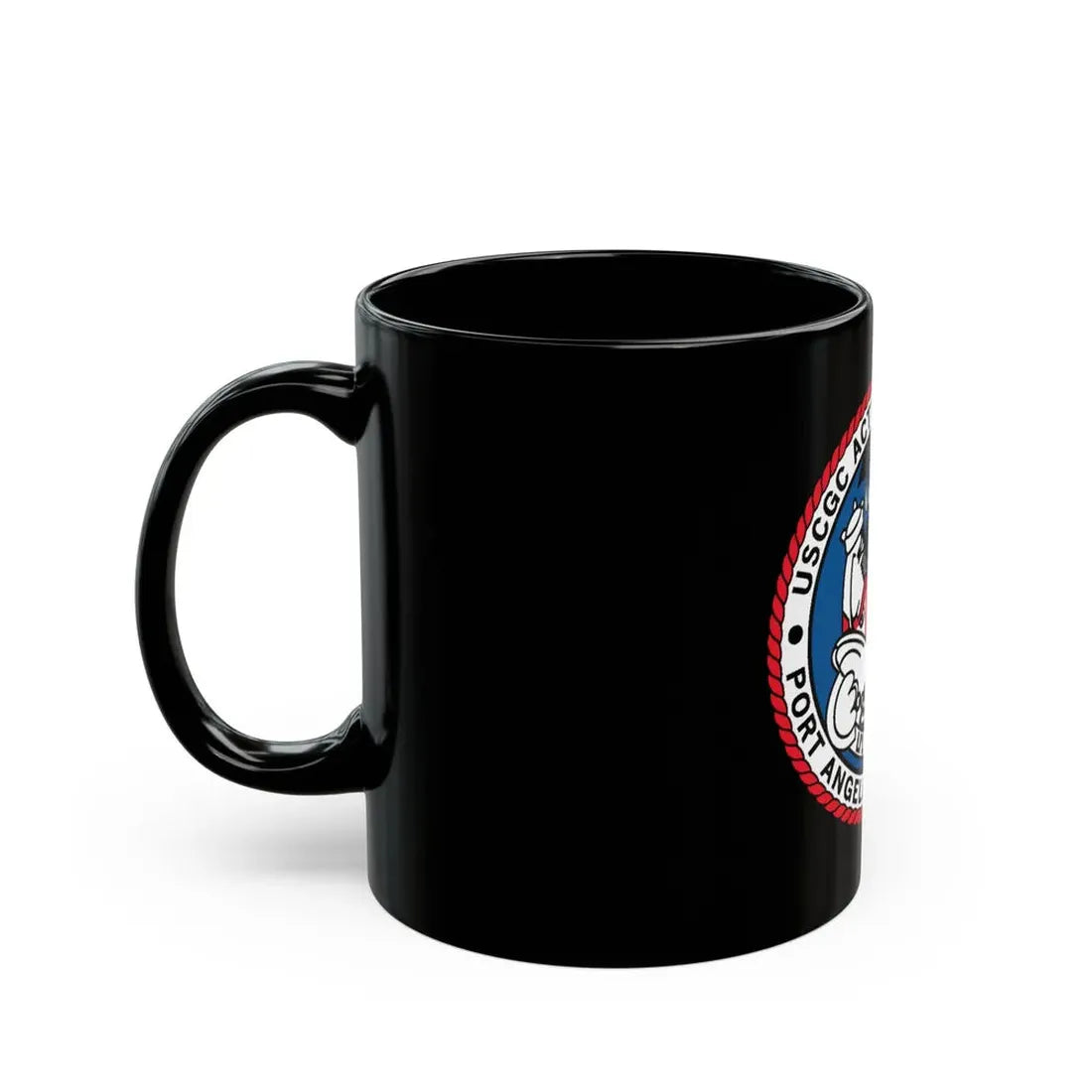 USCGC Active WMEC 618 Port Angeles WA (U.S. Coast Guard) Black Coffee Mug - Go Mug Yourself