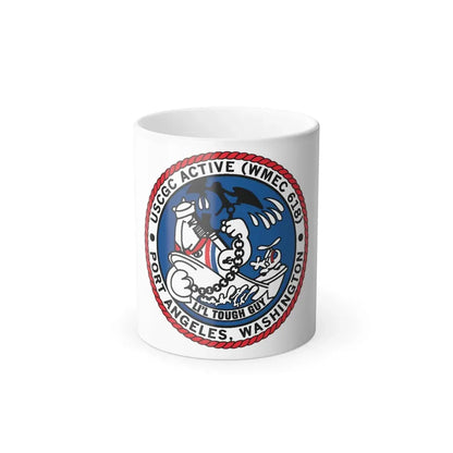 USCGC Active WMEC 618 Port Angeles WA (U.S. Coast Guard) Color Changing Coffee Mug 11oz - Go Mug Yourself