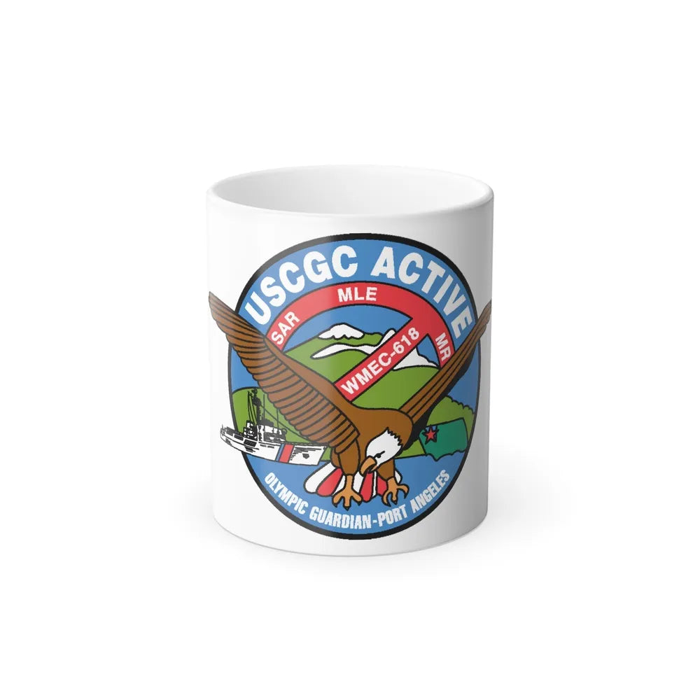 USCGC Active WMEC 618 (U.S. Coast Guard) Color Changing Mug 11oz-11oz-Go Mug Yourself
