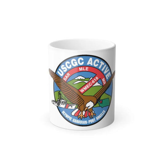 USCGC Active WMEC 618 (U.S. Coast Guard) Color Changing Mug 11oz-11oz-Go Mug Yourself