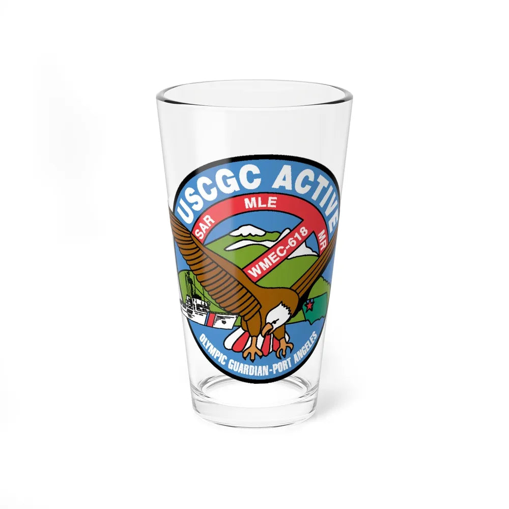 USCGC Active WMEC 618 (U.S. Coast Guard) Pint Glass 16oz-16oz-Go Mug Yourself