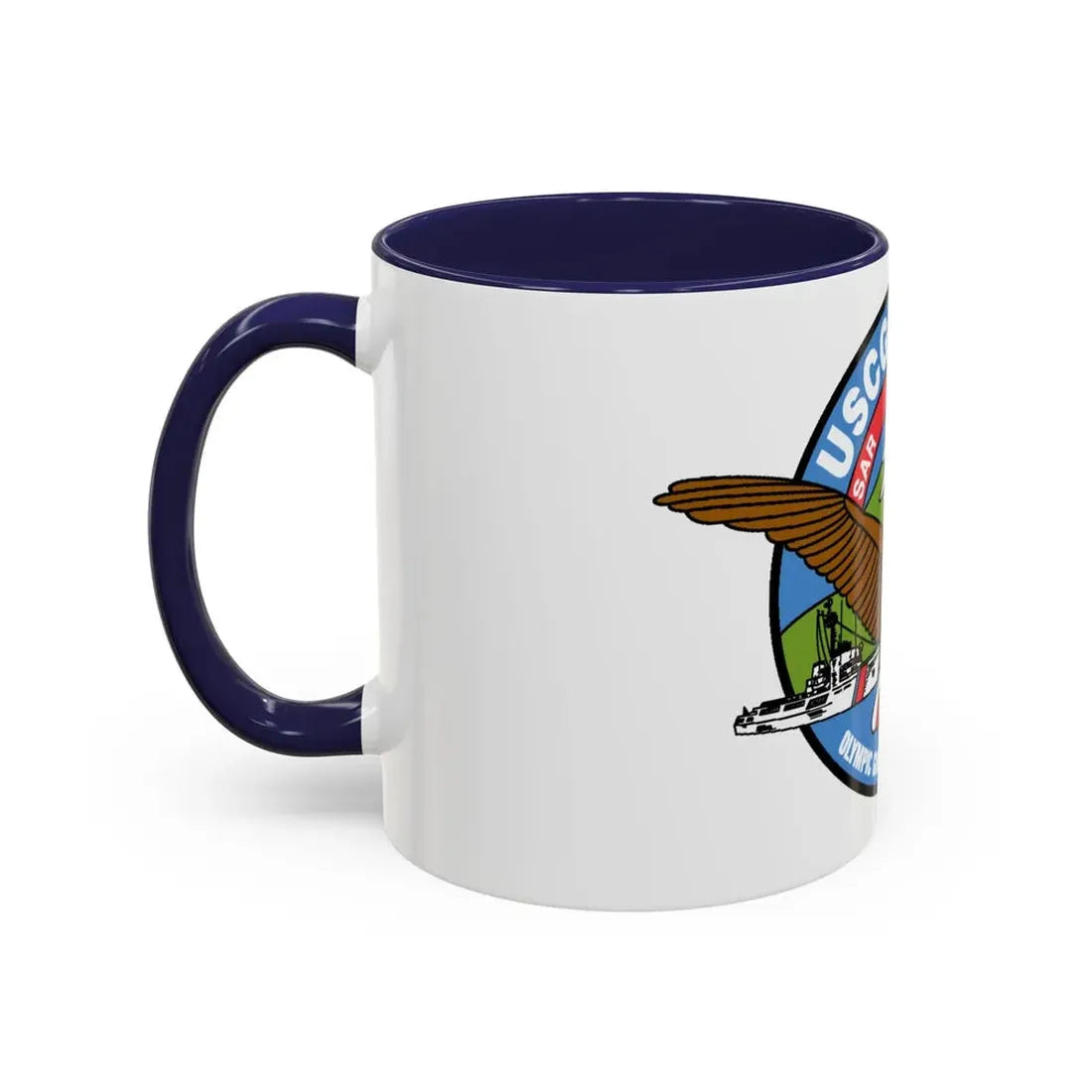 USCGC Active WMEC 618 (U.S. Coast Guard) Accent Coffee Mug - Go Mug Yourself