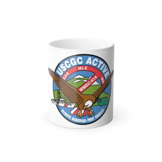 USCGC Active WMEC 618 (U.S. Coast Guard) Color Changing Coffee Mug 11oz - Go Mug Yourself