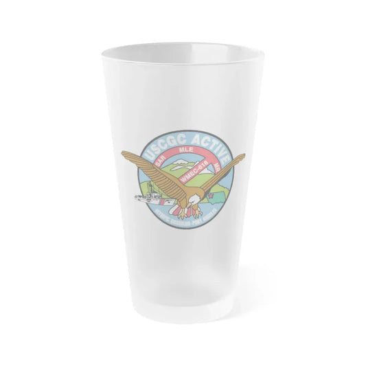USCGC Active WMEC 618 (U.S. Coast Guard) Frosted Pint Glass 16oz Default Title - Go Mug Yourself
