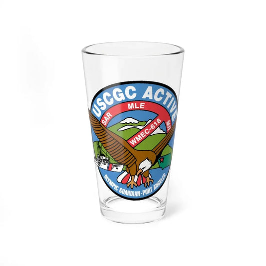 USCGC Active WMEC 618 (U.S. Coast Guard) Pint Glass 16oz 16oz - Go Mug Yourself