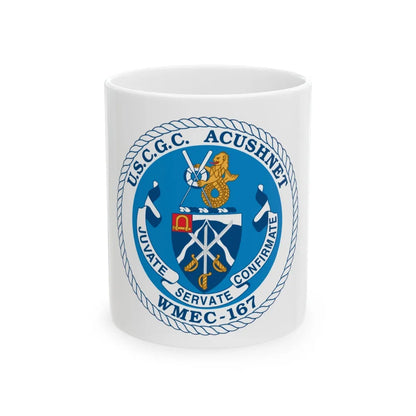 USCGC Acushnet WMEC 167 (U.S. Coast Guard) White Coffee Mug-11oz-Go Mug Yourself