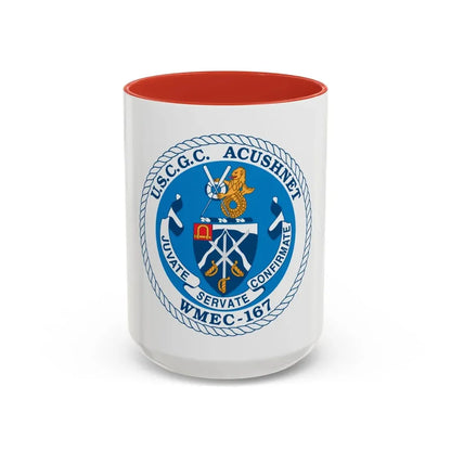 USCGC Acushnet WMEC 167 (U.S. Coast Guard) Accent Coffee Mug 15oz Red - Go Mug Yourself