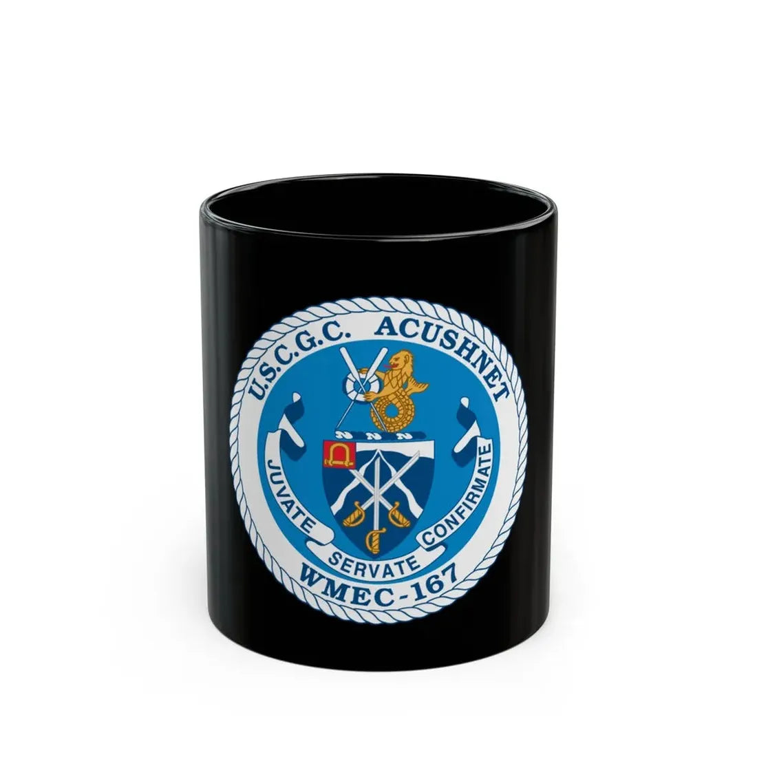 USCGC Acushnet WMEC 167 (U.S. Coast Guard) Black Coffee Mug 11oz - Go Mug Yourself