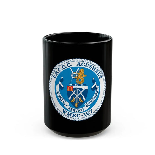 USCGC Acushnet WMEC 167 (U.S. Coast Guard) Black Coffee Mug 15oz - Go Mug Yourself