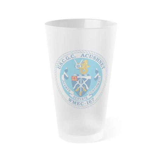 USCGC Acushnet WMEC 167 (U.S. Coast Guard) Frosted Pint Glass 16oz Default Title - Go Mug Yourself