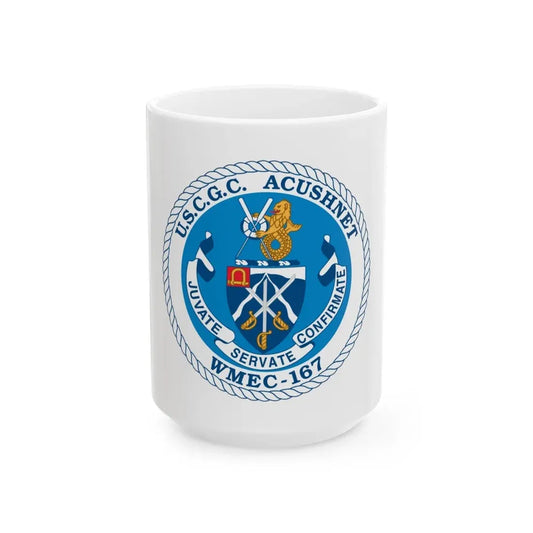 USCGC Acushnet WMEC 167 (U.S. Coast Guard) White Coffee Mug 15oz - Go Mug Yourself
