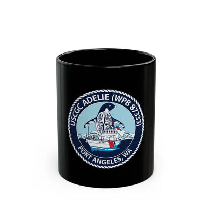 USCGC Adelie (U.S. Coast Guard) Black Coffee Mug 11oz - Go Mug Yourself