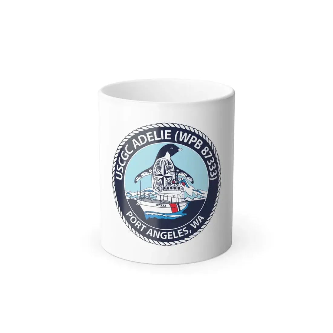 USCGC Adelie (U.S. Coast Guard) Color Changing Coffee Mug 11oz - Go Mug Yourself