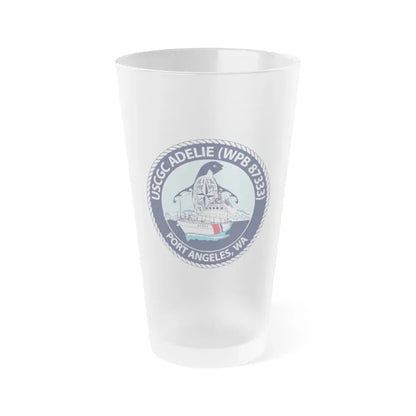 USCGC Adelie (U.S. Coast Guard) Frosted Pint Glass 16oz Default Title - Go Mug Yourself