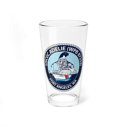 USCGC Adelie (U.S. Coast Guard) Pint Glass 16oz 16oz - Go Mug Yourself