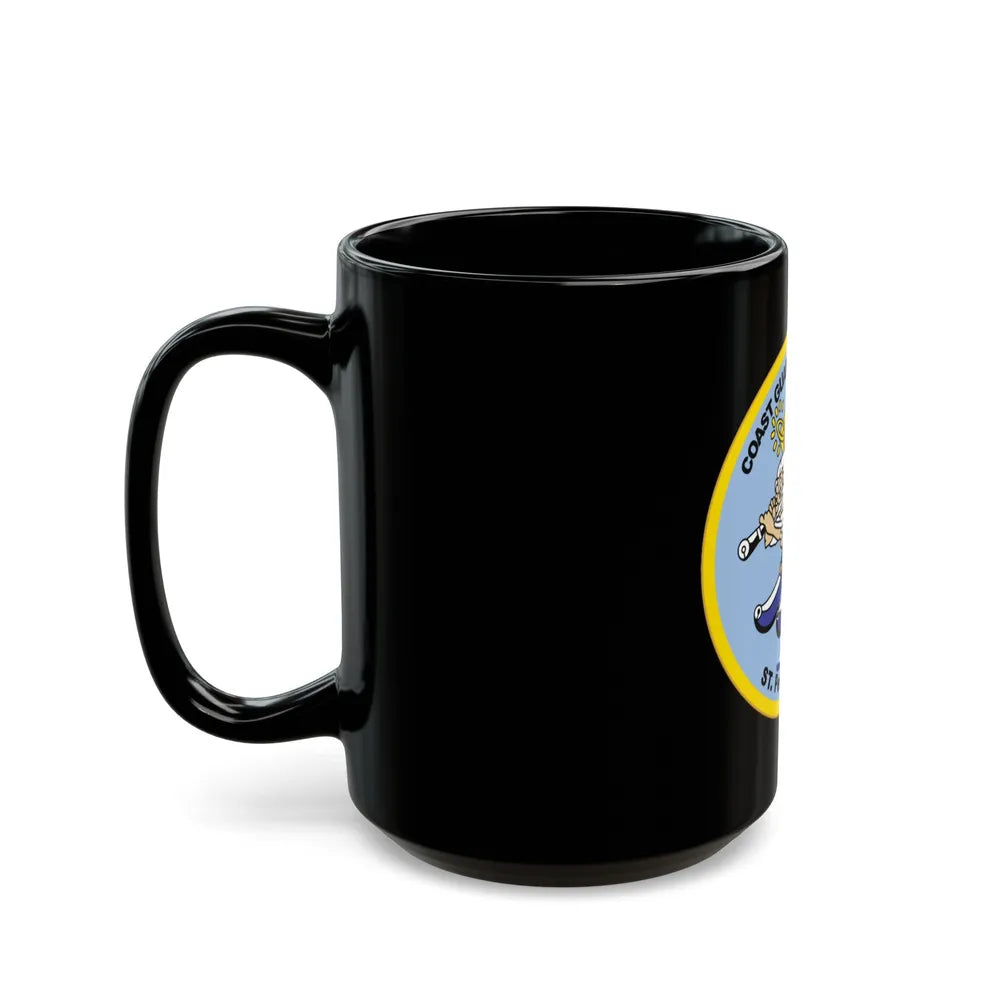 USCGC Air Station St Petersburg FLA (U.S. Coast Guard) Black Coffee Mug-Go Mug Yourself