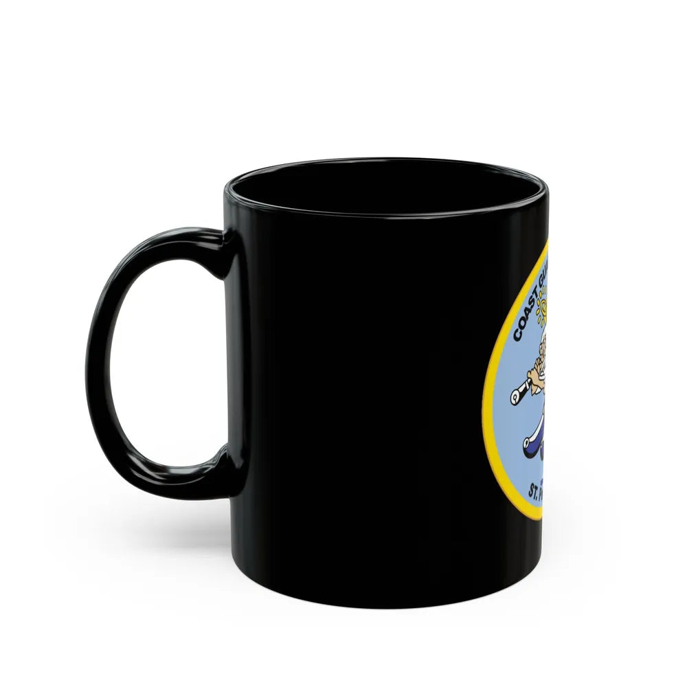 USCGC Air Station St Petersburg FLA (U.S. Coast Guard) Black Coffee Mug-Go Mug Yourself