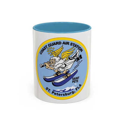 USCGC Air Station St Petersburg FLA (U.S. Coast Guard) Accent Coffee Mug 11oz Light Blue - Go Mug Yourself