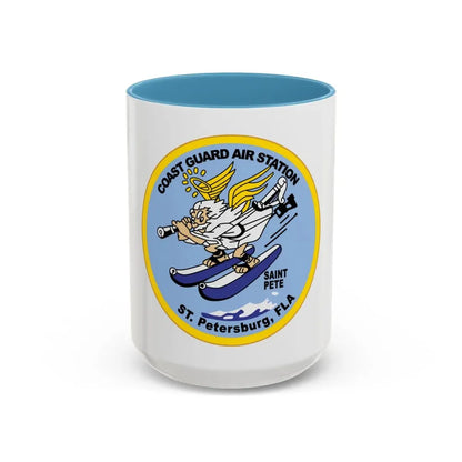 USCGC Air Station St Petersburg FLA (U.S. Coast Guard) Accent Coffee Mug 15oz Light Blue - Go Mug Yourself