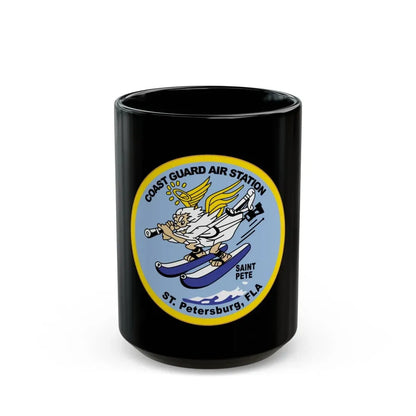 USCGC Air Station St Petersburg FLA (U.S. Coast Guard) Black Coffee Mug 15oz - Go Mug Yourself