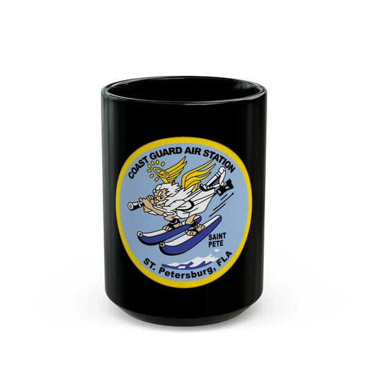 USCGC Air Station St Petersburg FLA (U.S. Coast Guard) Black Coffee Mug 15oz - Go Mug Yourself