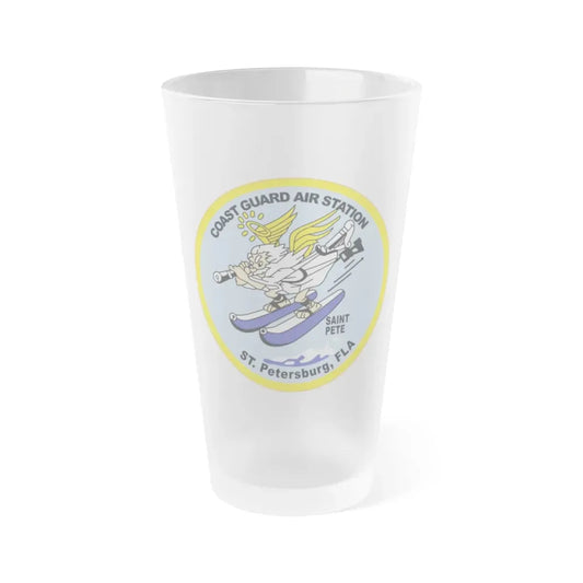 USCGC Air Station St Petersburg FLA (U.S. Coast Guard) Frosted Pint Glass 16oz Default Title - Go Mug Yourself
