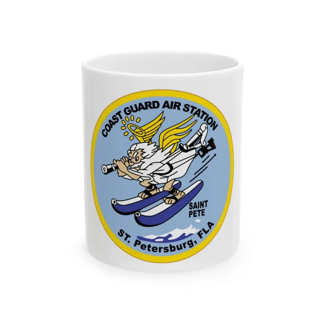 USCGC Air Station St Petersburg FLA (U.S. Coast Guard) White Coffee Mug 11oz - Go Mug Yourself