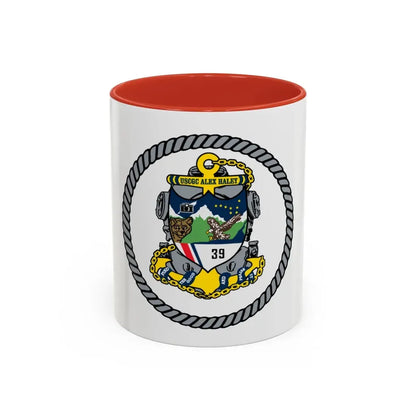 USCGC Alex Haley 39 (U.S. Coast Guard) Accent Coffee Mug 11oz Red - Go Mug Yourself
