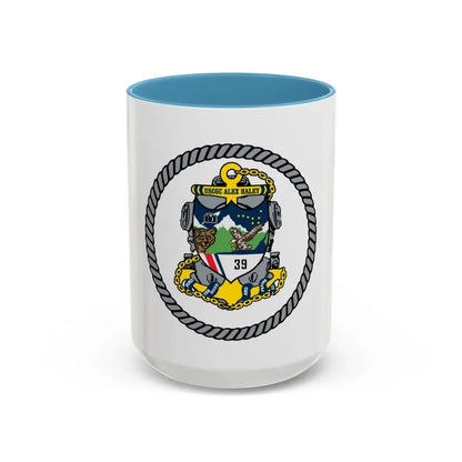 USCGC Alex Haley 39 (U.S. Coast Guard) Accent Coffee Mug 15oz Light Blue - Go Mug Yourself