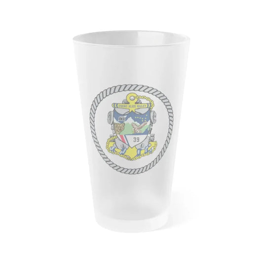 USCGC Alex Haley 39 (U.S. Coast Guard) Frosted Pint Glass 16oz Default Title - Go Mug Yourself