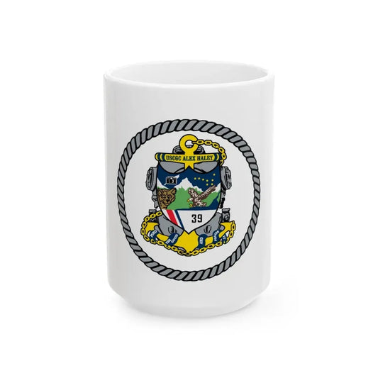 USCGC Alex Haley 39 (U.S. Coast Guard) White Coffee Mug 15oz - Go Mug Yourself