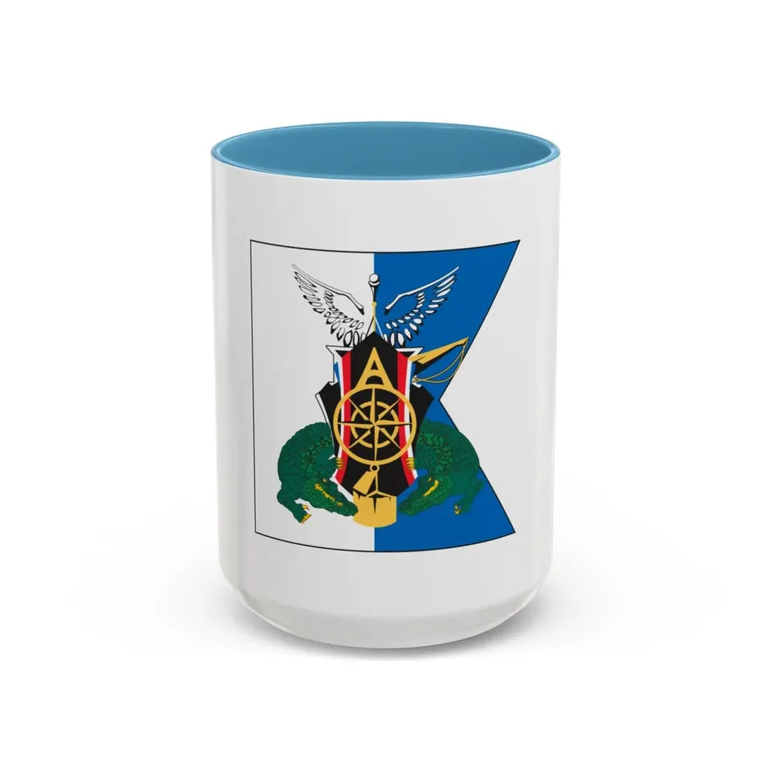 USCGC Alfa Crest (U.S. Coast Guard) Accent Coffee Mug 15oz Light Blue - Go Mug Yourself