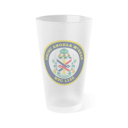 USCGC ANGELA McSHAN WPC 1135 (U.S. Coast Guard) Frosted Pint Glass 16oz-Go Mug Yourself