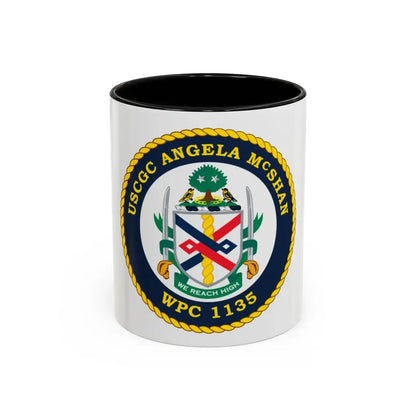USCGC ANGELA McSHAN WPC 1135 (U.S. Coast Guard) Accent Coffee Mug 11oz Black - Go Mug Yourself