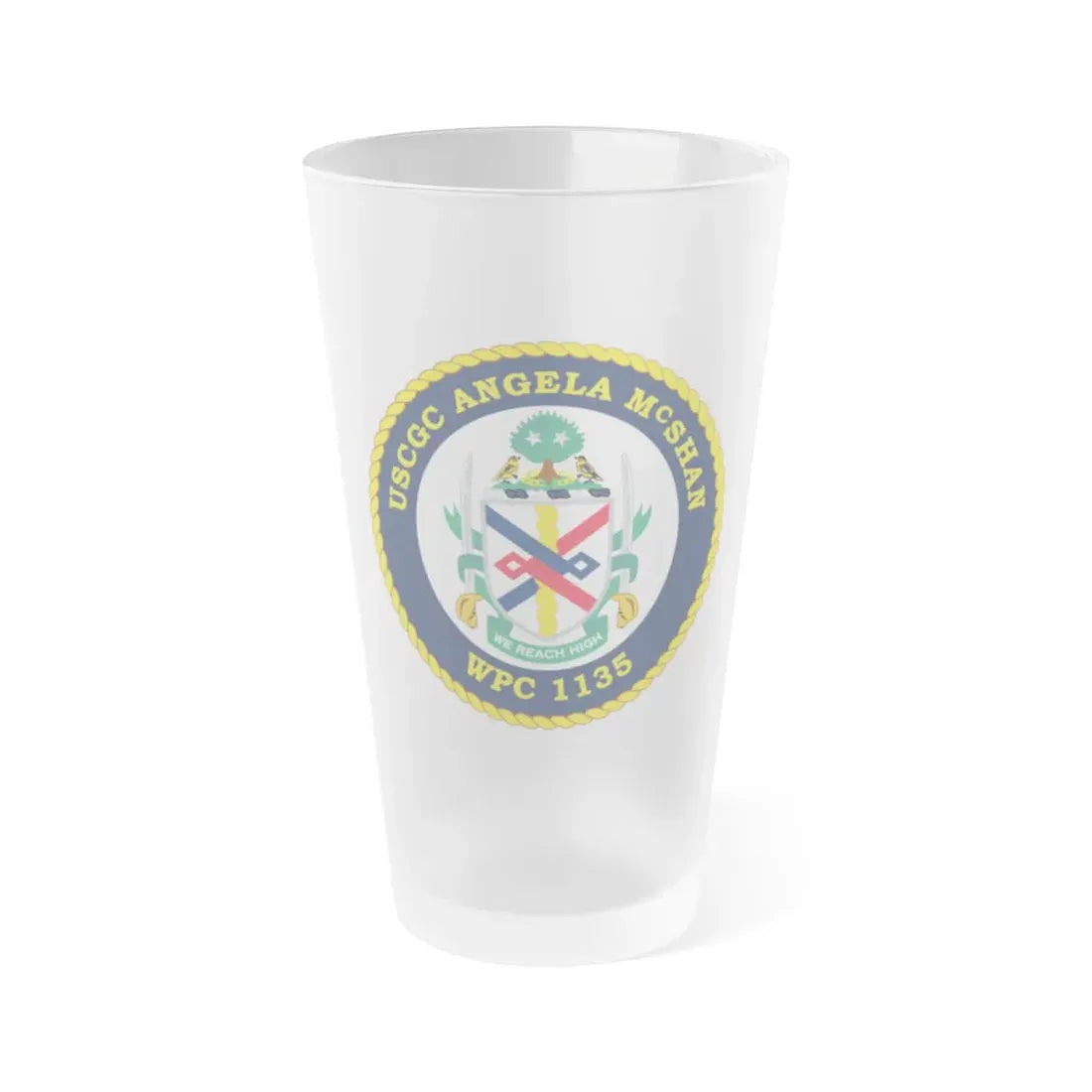 USCGC ANGELA McSHAN WPC 1135 (U.S. Coast Guard) Frosted Pint Glass 16oz Default Title - Go Mug Yourself