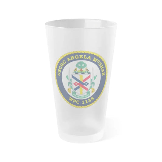 USCGC ANGELA McSHAN WPC 1135 (U.S. Coast Guard) Frosted Pint Glass 16oz Default Title - Go Mug Yourself