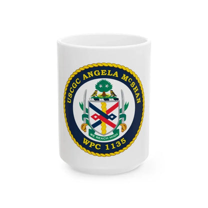 USCGC ANGELA McSHAN WPC 1135 (U.S. Coast Guard) White Coffee Mug 15oz - Go Mug Yourself
